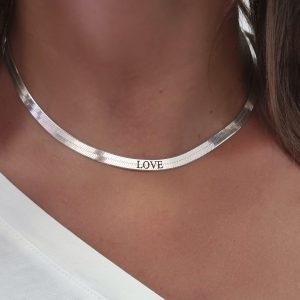 שרשרת צוקר נחש - עם חריטה