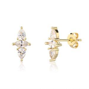 עגיל 3 טיפות זהב